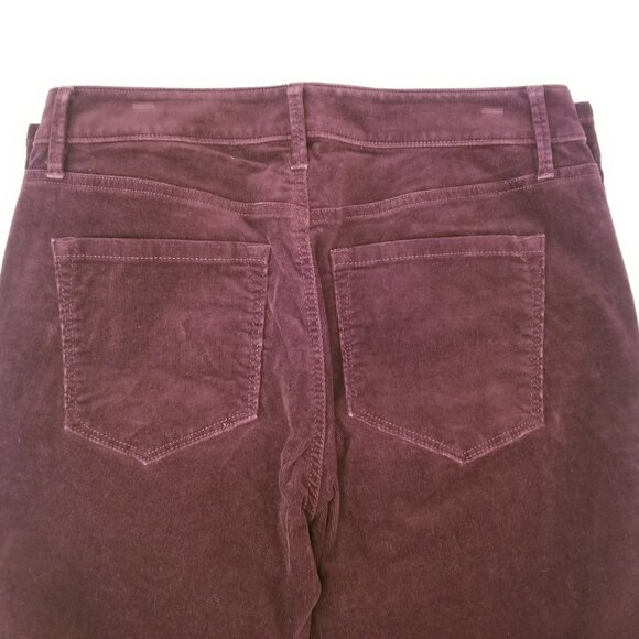 Ann Taylor Loft Corduroy Burgundy Jeans Curvy Skinny Ladies Size 28/6 - Picture 6 of 7